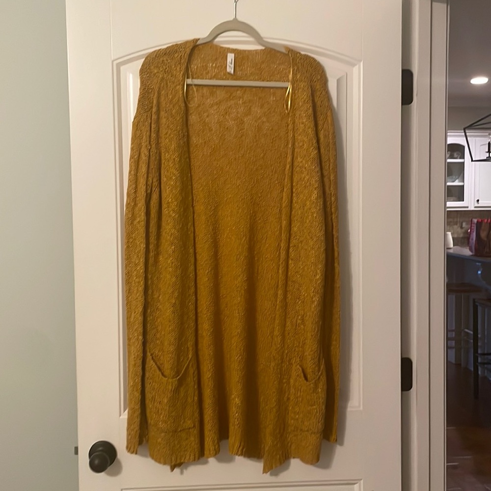 Gold cardigan